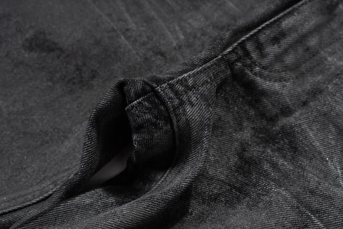 Japanese Brand Heavyweight washed and waxed micro flare hombre baggy jeans Size US 30 / EU 46 - 10 Thumbnail