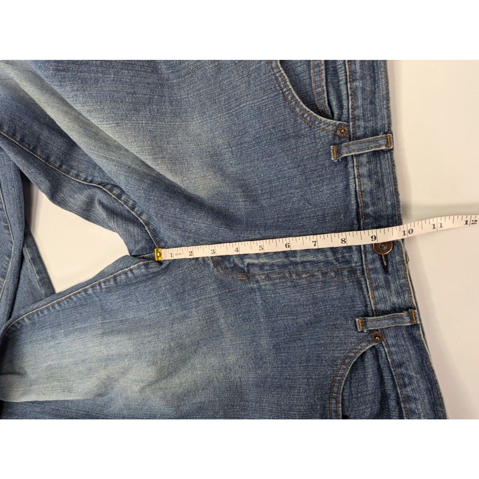 Gap VINTAGE Gap Jeans Women's 12 Blue Low Rise Bootcut Flare Medium Wash Stretch Y2K Denim 5-Pocket Womens Size 34" / US 12 / IT 48 - 7 Thumbnail