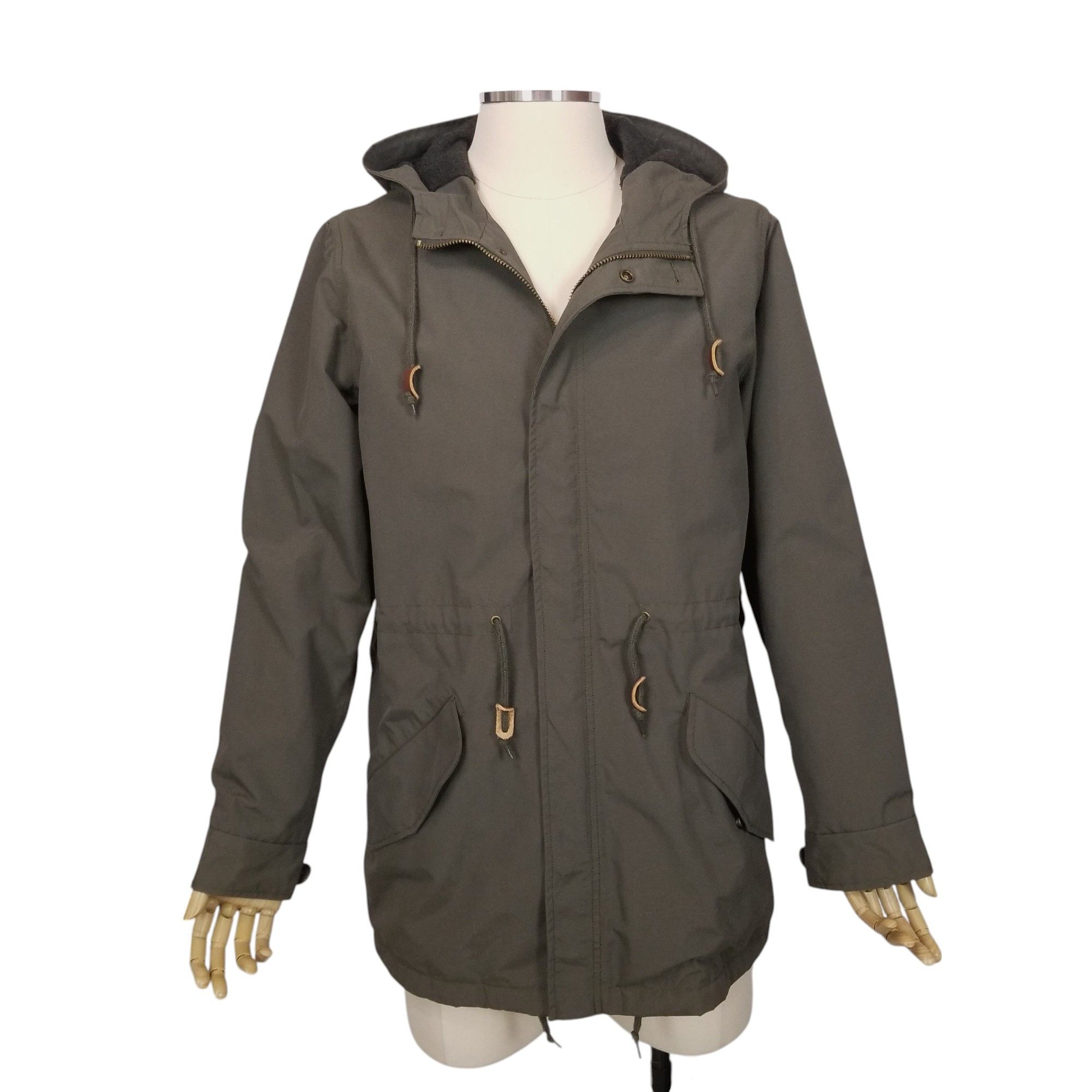 Obey Men's Parka Jacket Olive Green Size US M / EU 48-50 / 2 - 1 Thumbnail