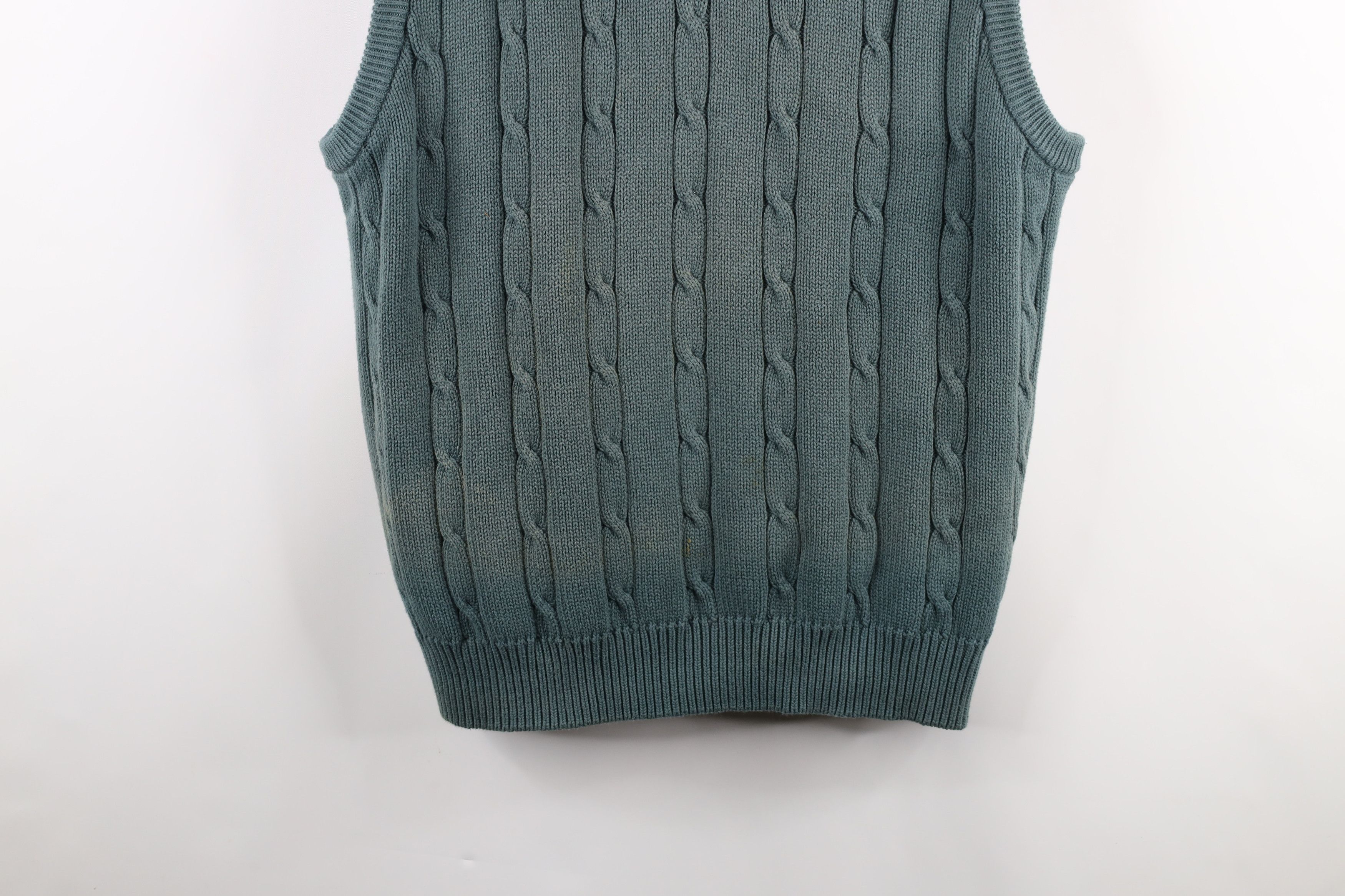 Vintage Vintage 90s Out 1998 US Open Golf Cable Knit Sweater Vest Size US XL / EU 56 / 4 - 3 Thumbnail