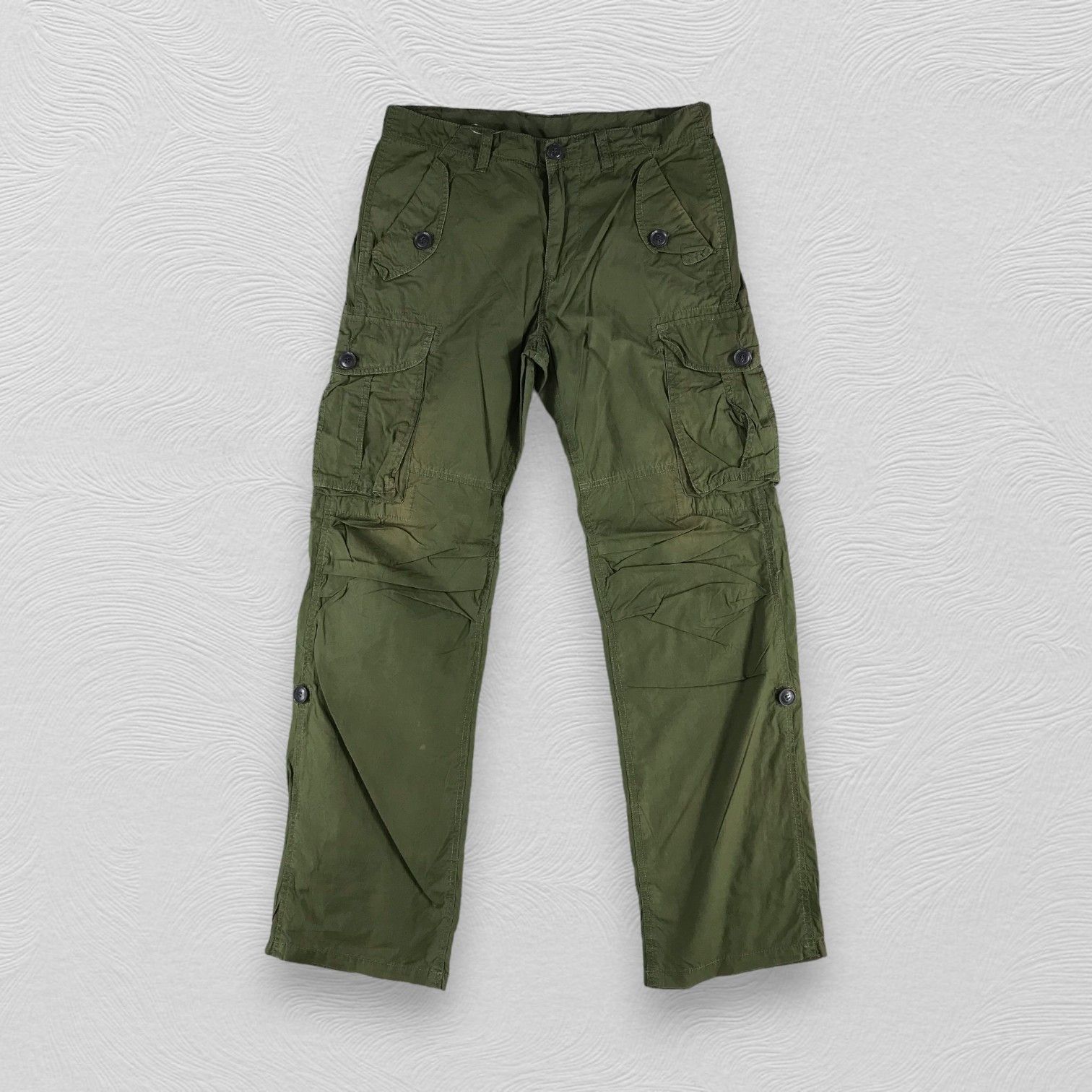Japanese Brand Takeo Kikuchi Cargo Pants Multi Pocket Tactical Pants Size US 32 / EU 48 - 1 Thumbnail