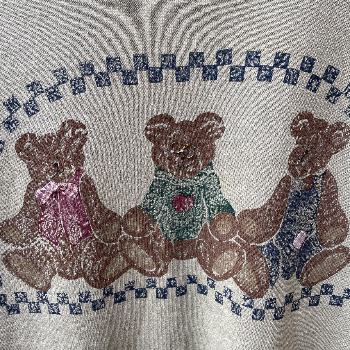 Jerzees × Vintage 🔥Vintage Teddy Bear Big Image Sweatshirts Size US S / EU 44-46 / 1 - 6 Thumbnail