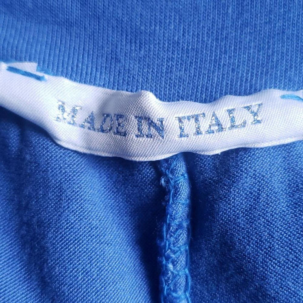 Designer CT1569 Made in Italy Indigo Blue Layered Skirt L Size 36" / US 14 / IT 50 - 5 Thumbnail