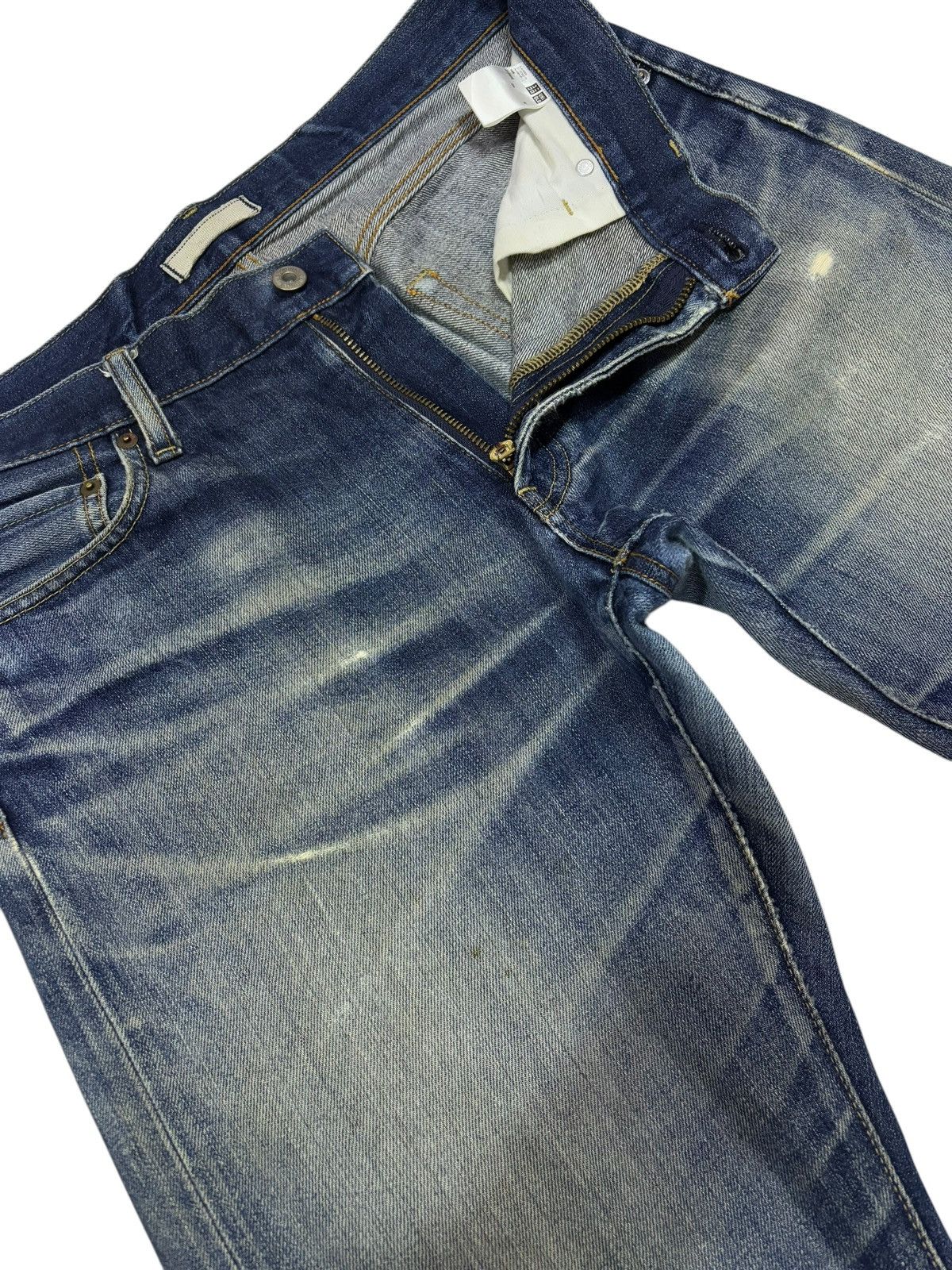 Jun Takahashi × Kaihara Denim Vintage Japan Uniqlo Faded Selvedge Jeans Size US 34 / EU 50 - 7 Thumbnail