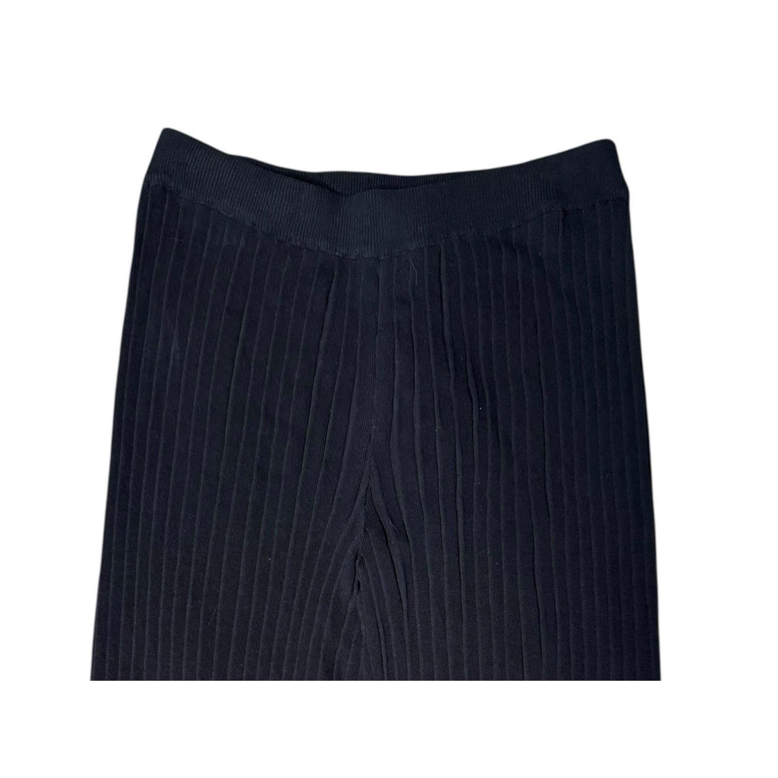 Other Guardaroba NEW Knife Pleat Ribbed Knit Pants Black Size 28" / US 6 / IT 42 - 5 Thumbnail