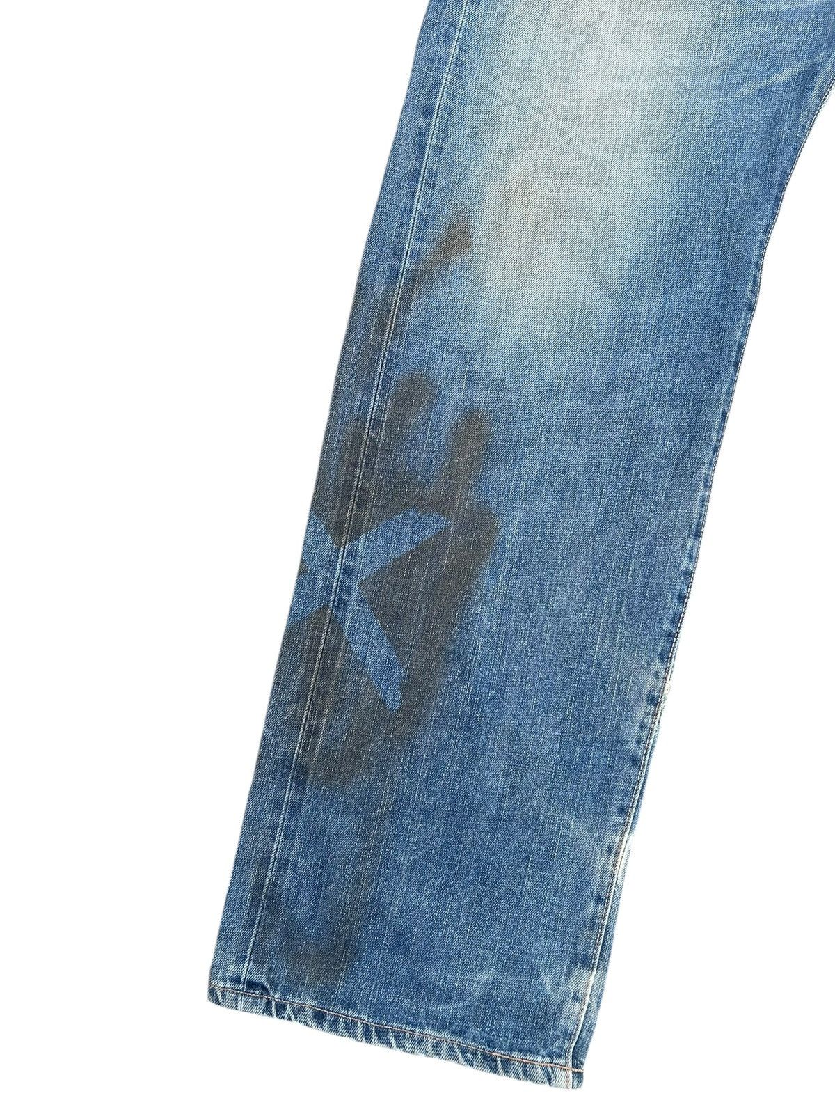 Kapital Thrashed Vintage Edwin 505 Selvedge Dirty Denim Jeans Size US 35 - 4 Thumbnail