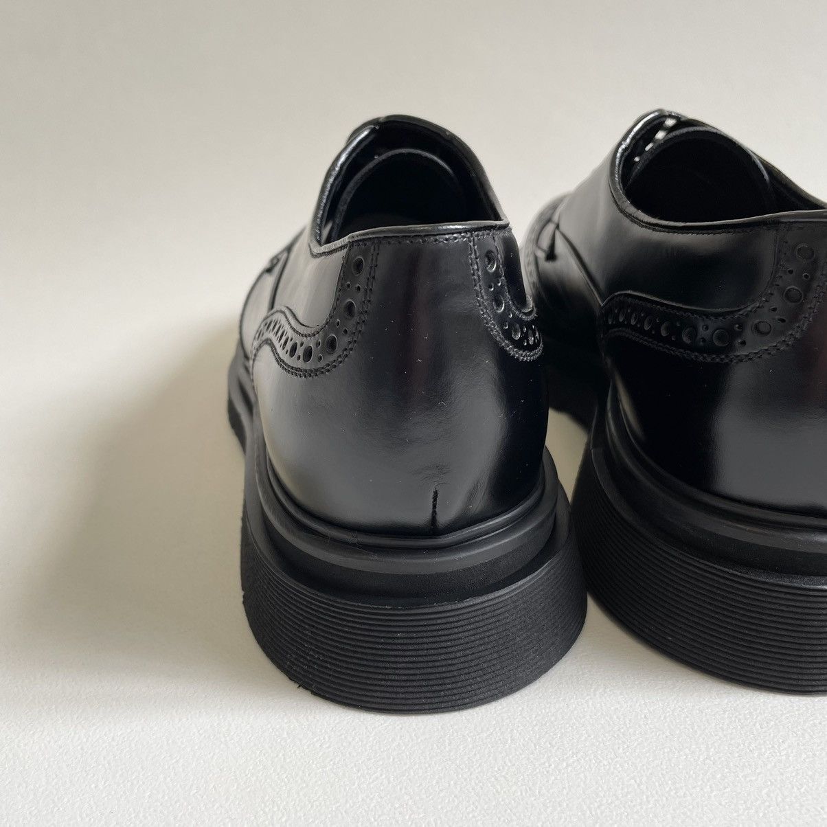 Prada A/W 19 Spazzolato Leather Brogue Shoes Size US 10 / EU 43 - 17 Thumbnail