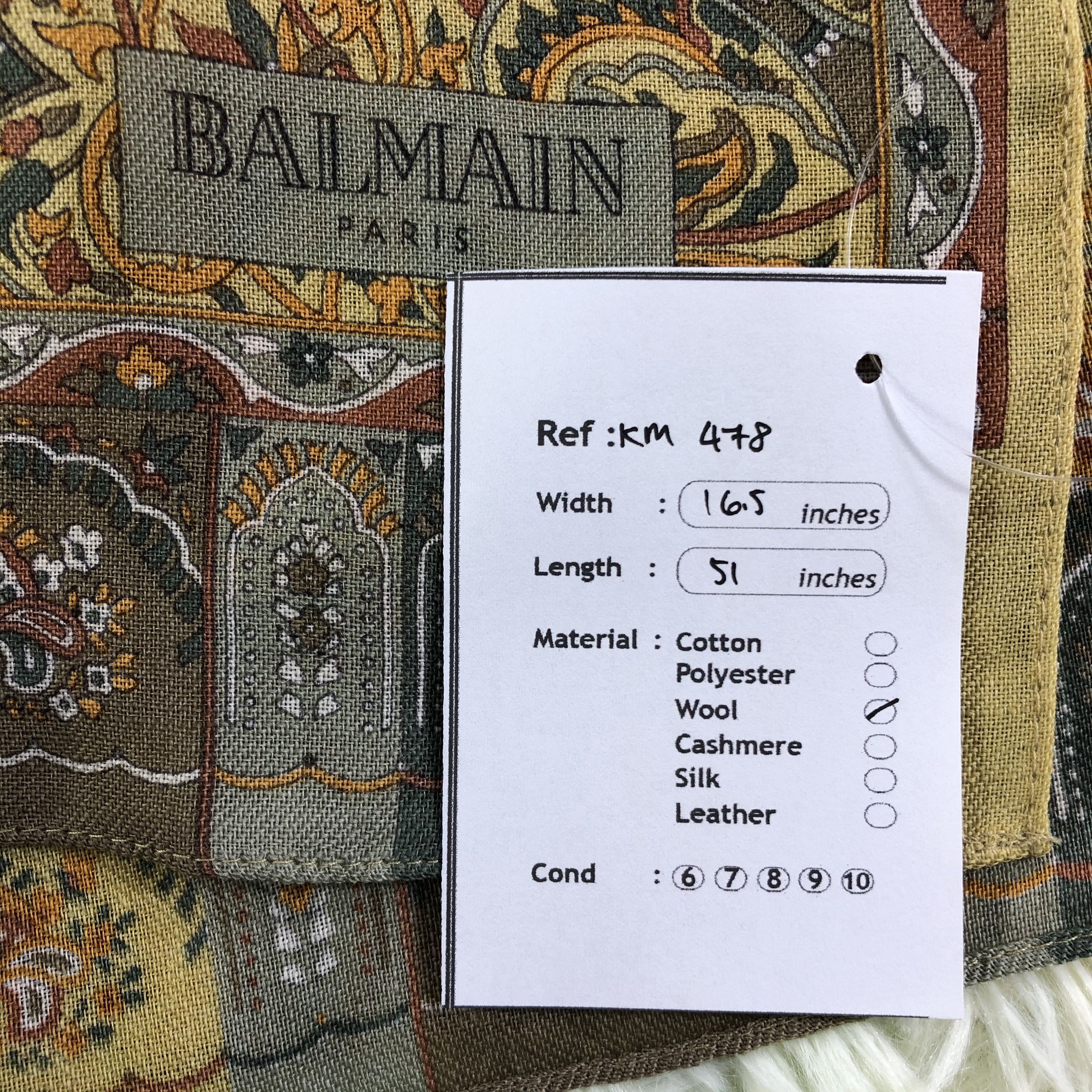 Vintage Balmain Scarf / Muffler / Neckwear - KM478 Size ONE SIZE - 7 Thumbnail