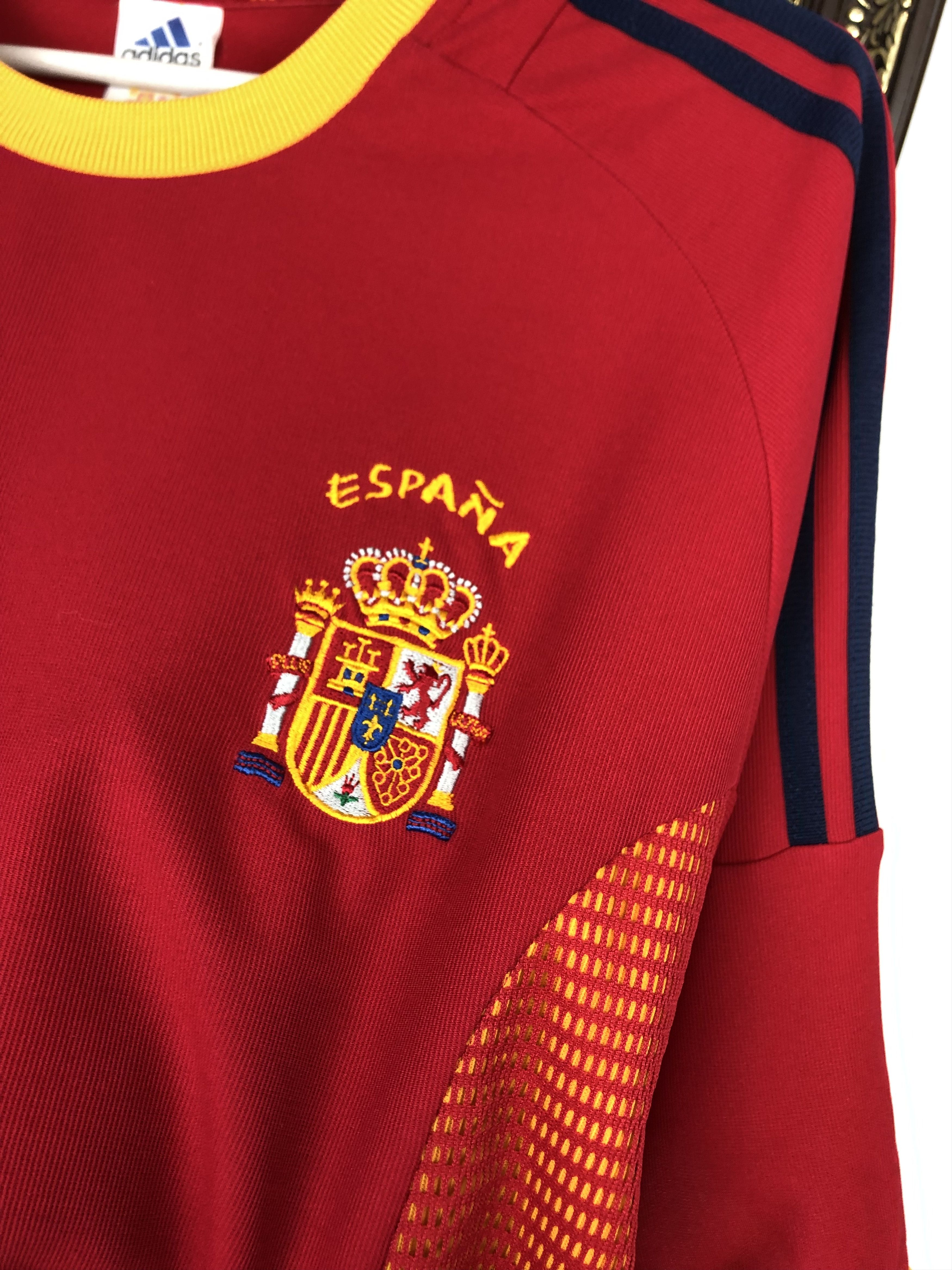 Adidas Spain football shirt 2002 Soccer Adidas Jersey Tee Hype Size US XL / EU 56 / 4 - 3 Thumbnail