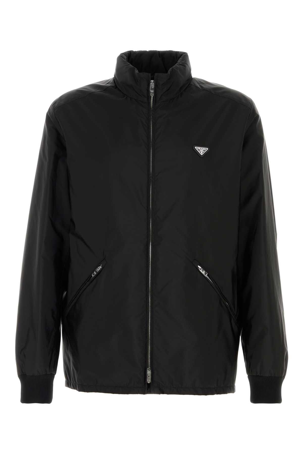 Prada Black Re-Nylon Jacket Size US XL / EU 56 / 4 - 1 Thumbnail