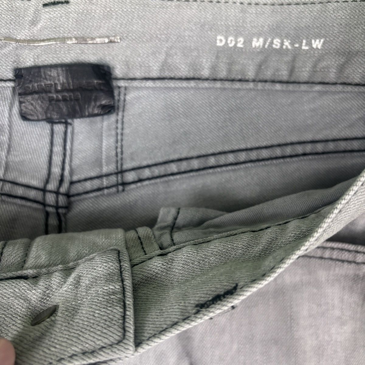 Saint Laurent Paris Saint Laurent Paris by Hedi Slimane Marble-Wash Denim Size US 28 / EU 44 - 3 Thumbnail