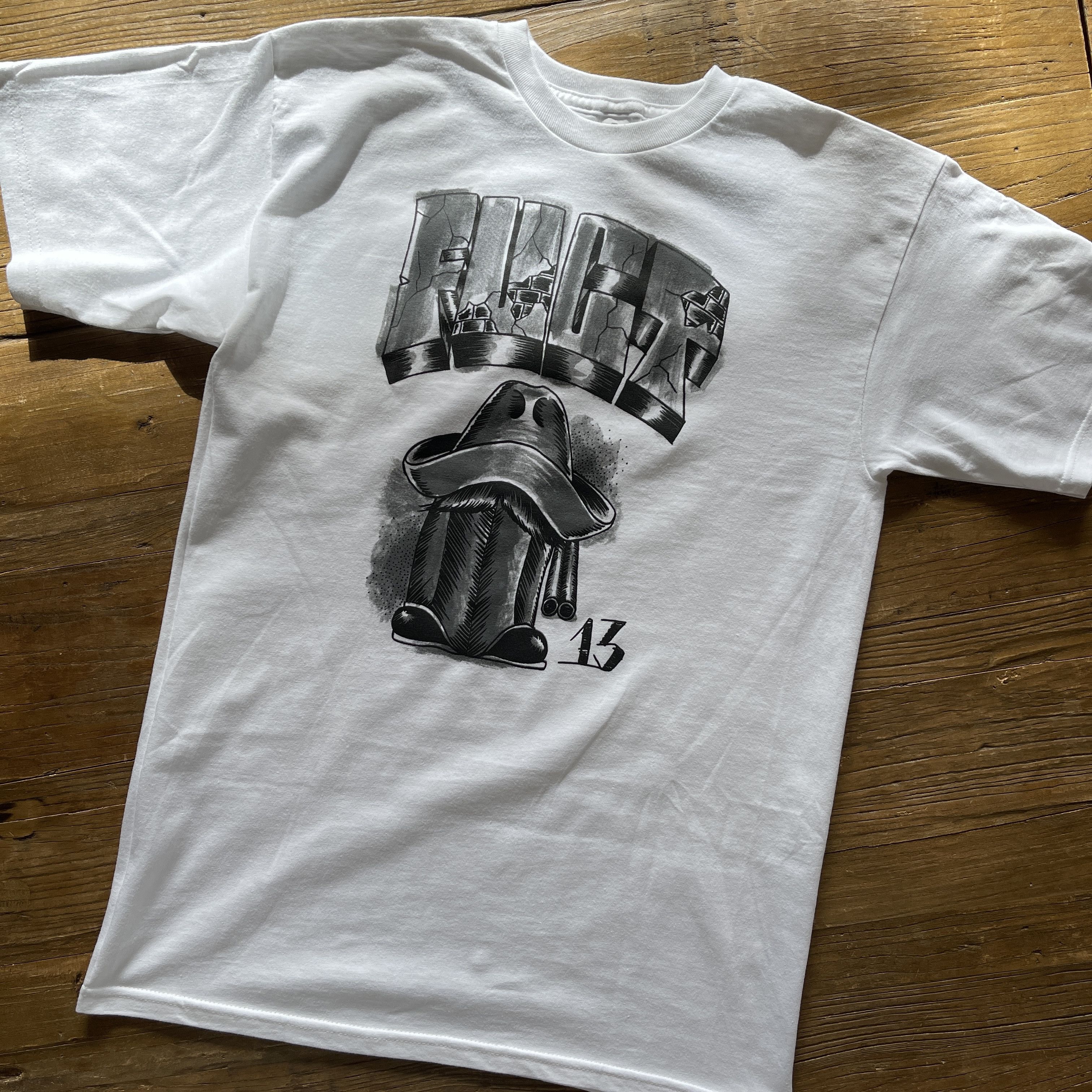 image of Vintage New 2008 Fuct "king Of The Blocks" T-Shirt in White, Men's (Size XL)