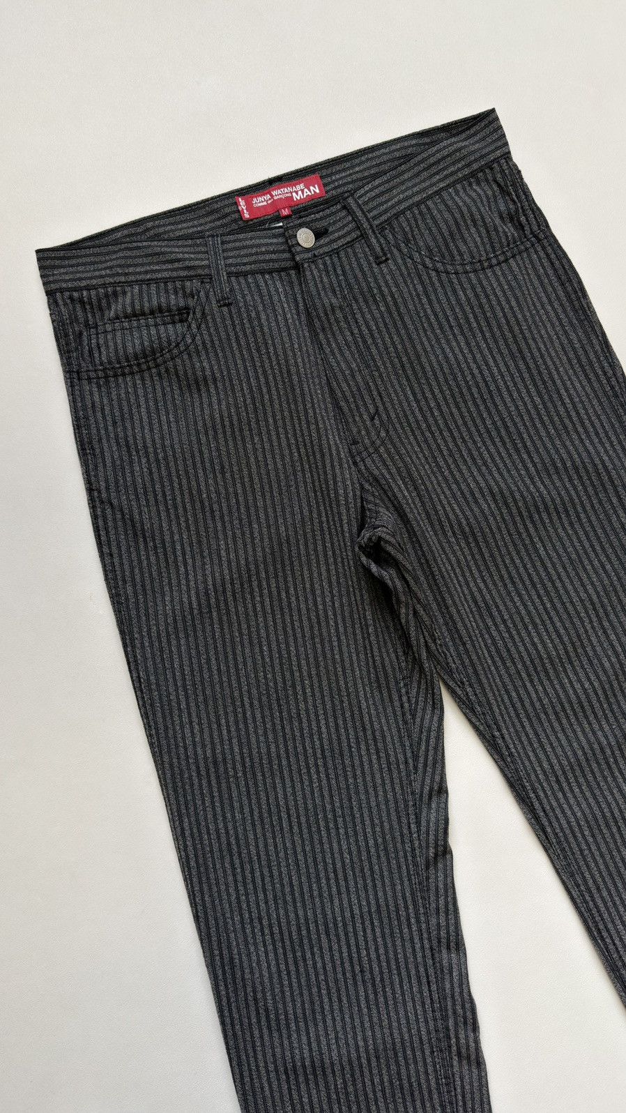 Comme des Garcons AD / AW 05 Gray Pinstripe Wool Pants Size US 34 / EU 50 - 6 Thumbnail
