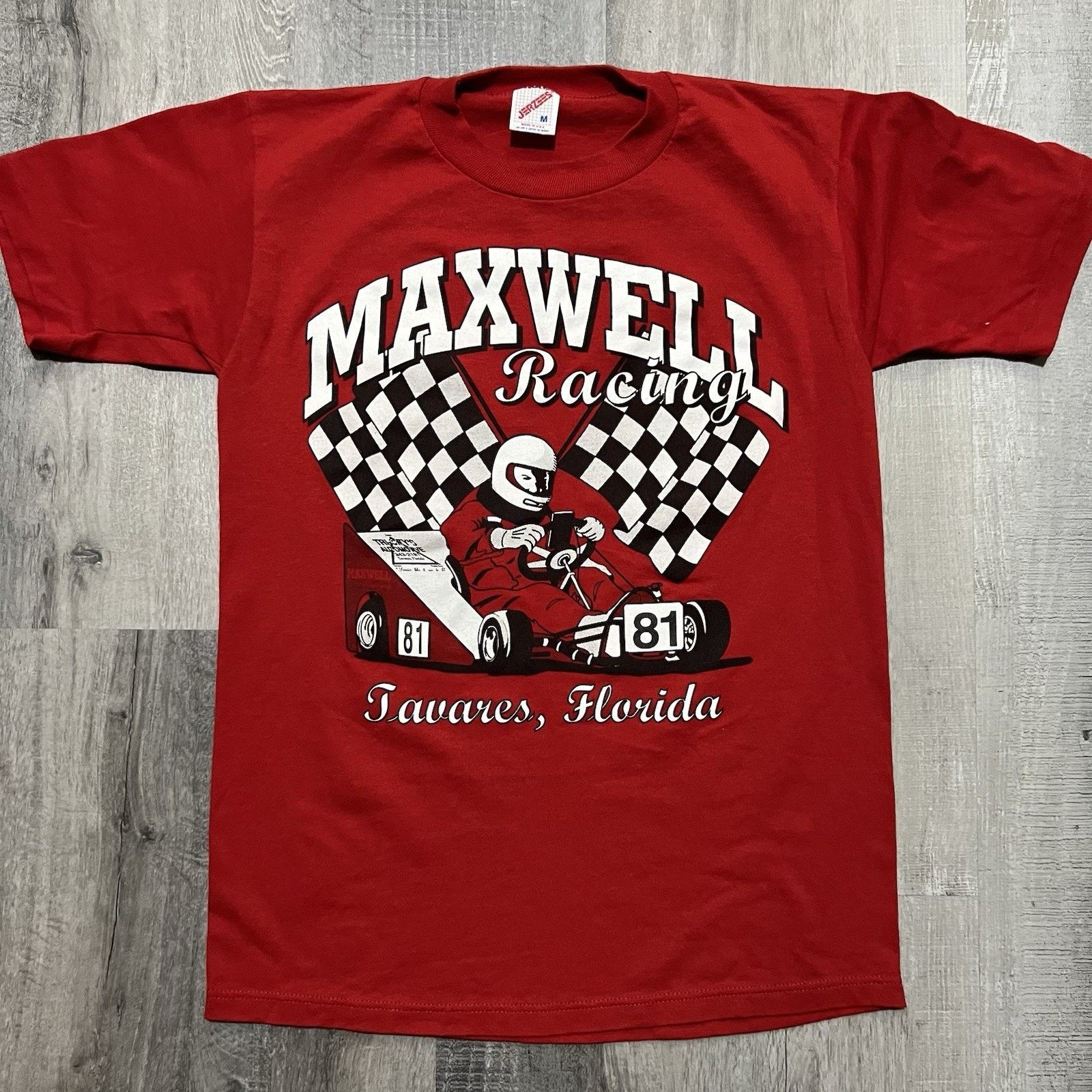 Jerzees VTG Maxwell Racing Tavares Florida Cart Racing 90s T Shirt M Size US M / EU 48-50 / 2 - 1 Thumbnail