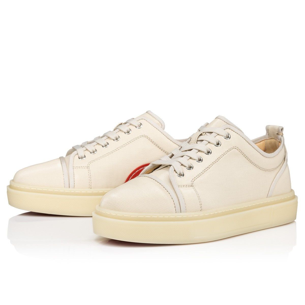 Christian Louboutin o1s1wg110924 Adolon Junior Flats Sneaker in Beige Size US 12 / EU 45 - 2 Thumbnail