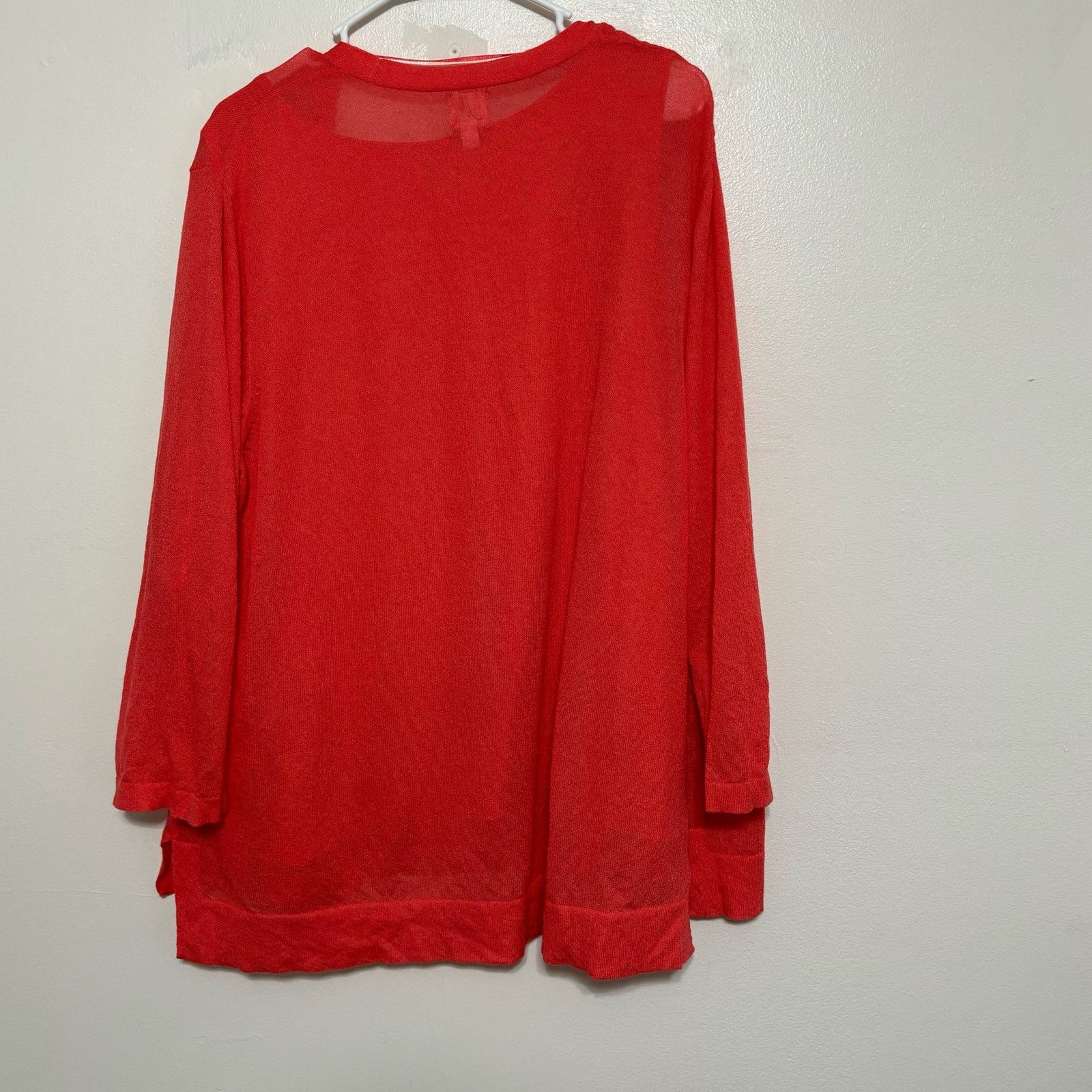 Other JM Collection Coral Orange Sweater and Tank Set Size 2X Size XXL / US 16-18 / IT 52-54 - 12 Thumbnail