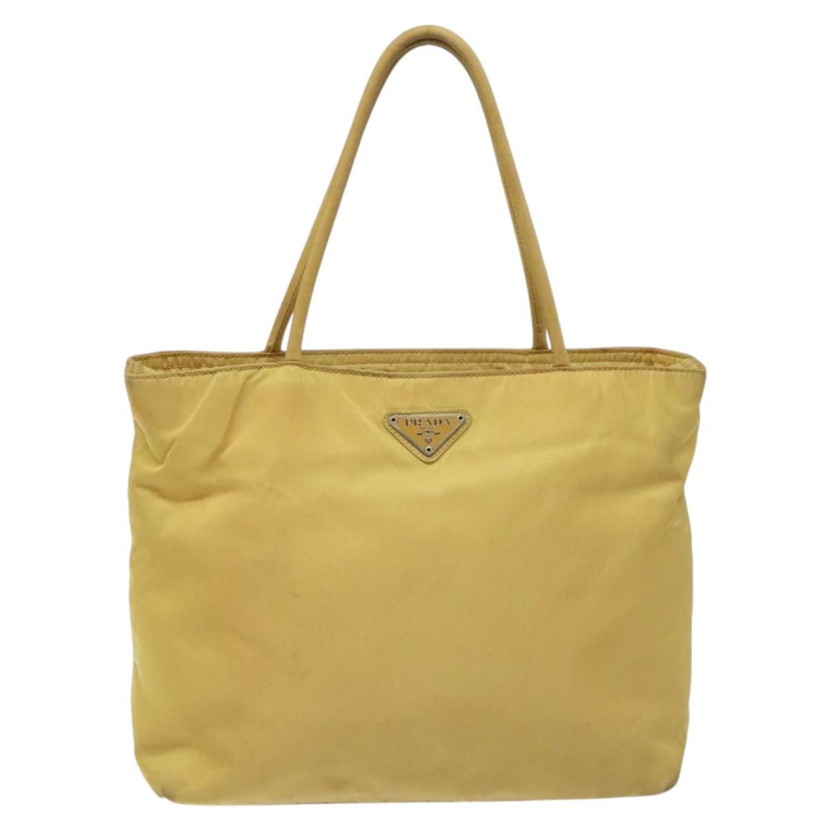 Prada Re-Nylon Yellow Synthetic Handbag (Pre-Owned) Size ONE SIZE - 1 Thumbnail