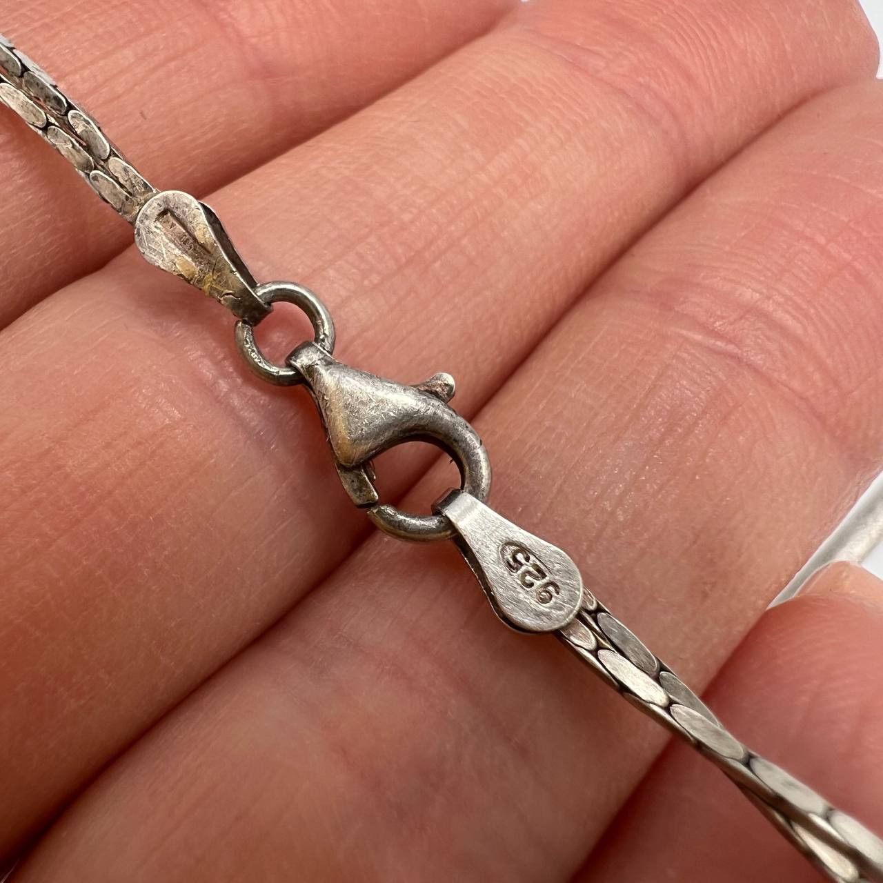 Vintage Sterling Silver 925 Chain Necklace Marked 10.8g