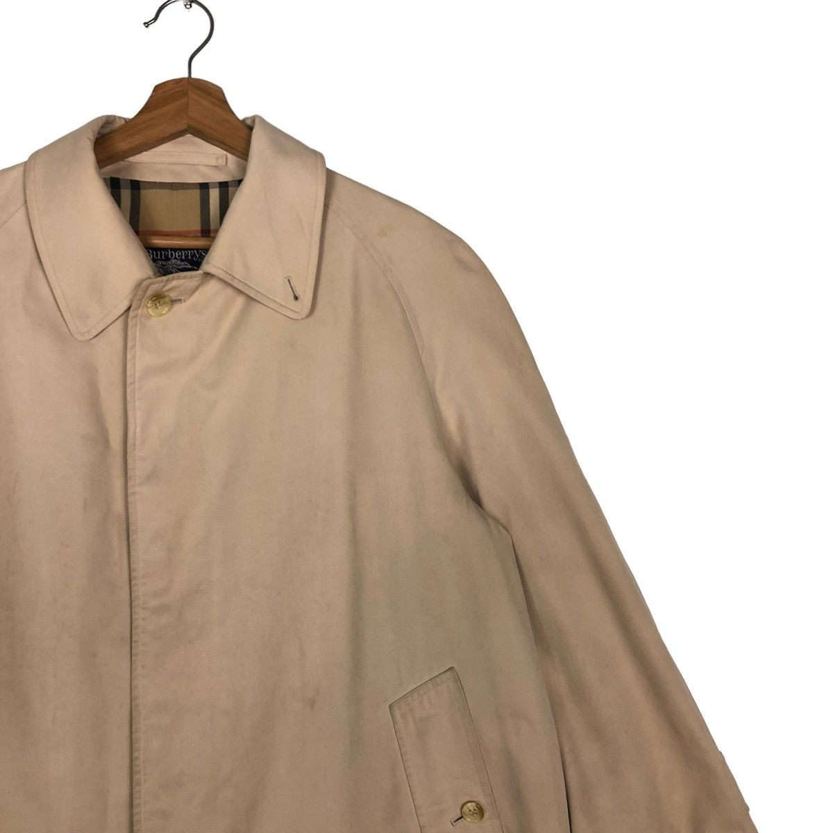 Burberry 🔥Vtg Long Jacket Burberrys Made in England Lane Crawford Ltd Size US M / EU 48-50 / 2 - 7 Thumbnail