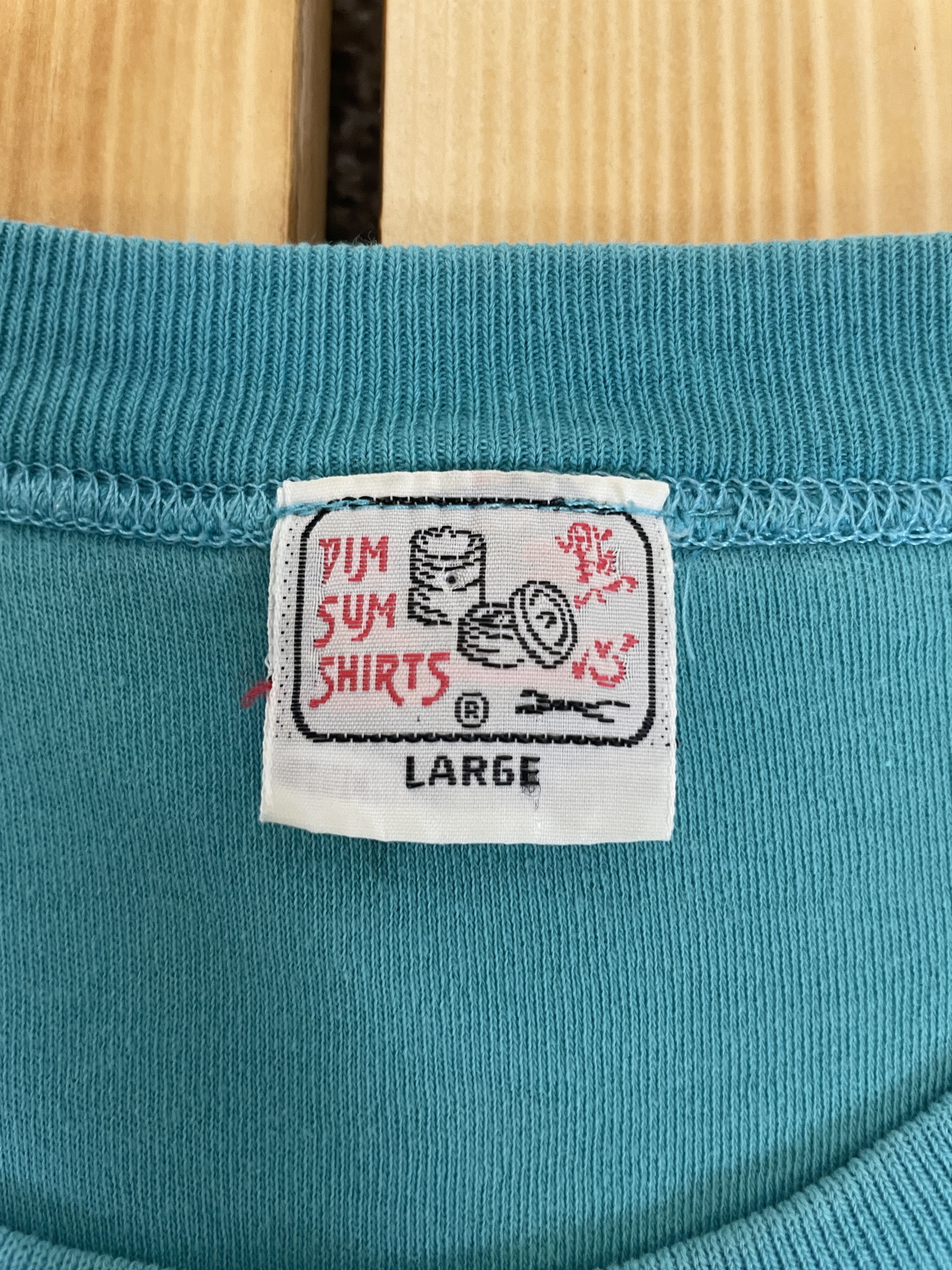 Vintage RARE Vintage 80’s T-Shirt Dim Sum Hong Kong Hieroglyphs Size US L / EU 52-54 / 3 - 15 Thumbnail