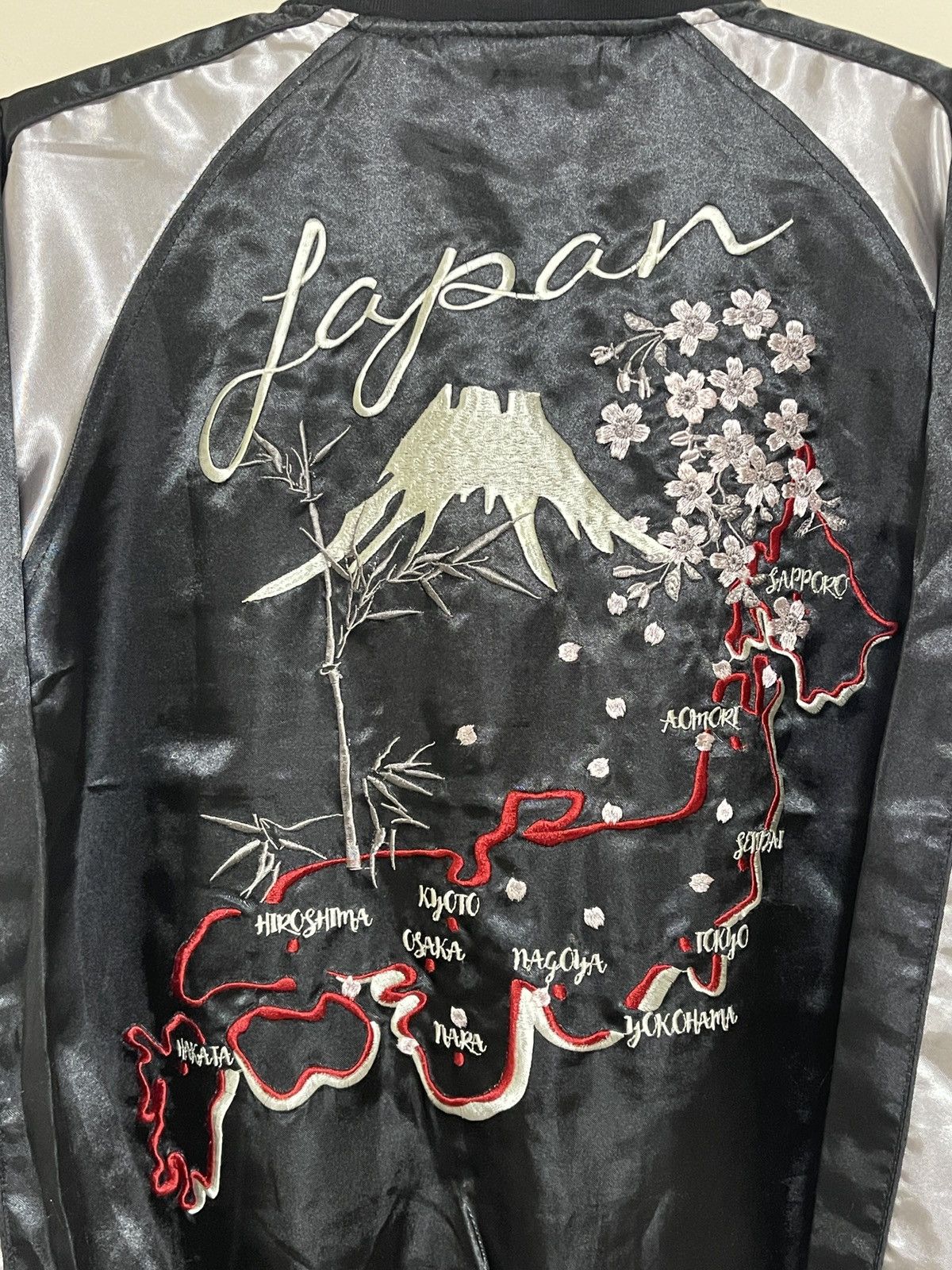 Japanese Brand 5zip five Japan map embroidery Sukajan M Size US M / EU 48-50 / 2 - 2 Thumbnail