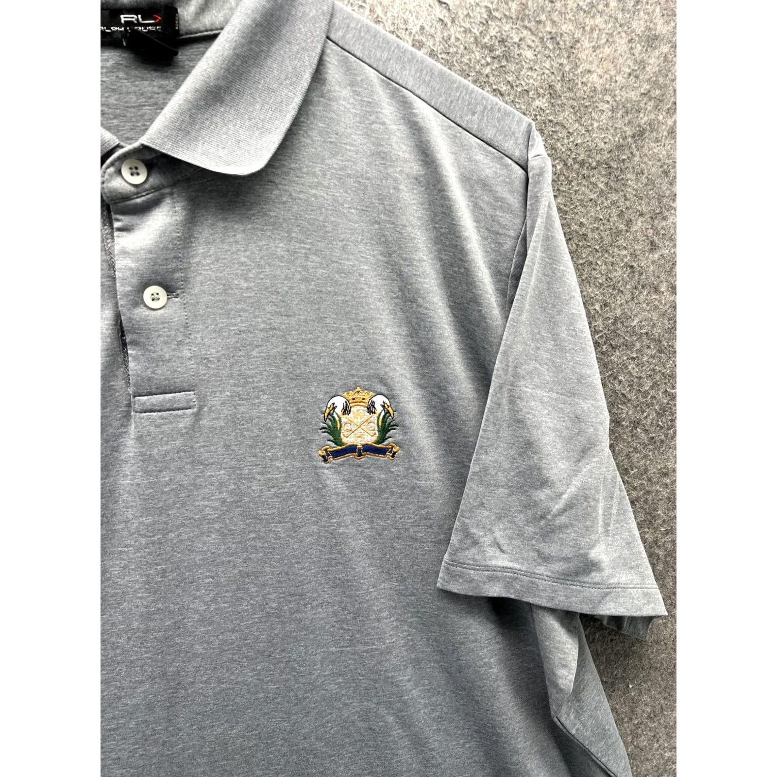Ralph Lauren RLX Ralph Lauren Polo Shirt Mens XL Gray Golf Stretch Performance Club Logo Shirt Size US XL / EU 56 / 4 - 7 Thumbnail