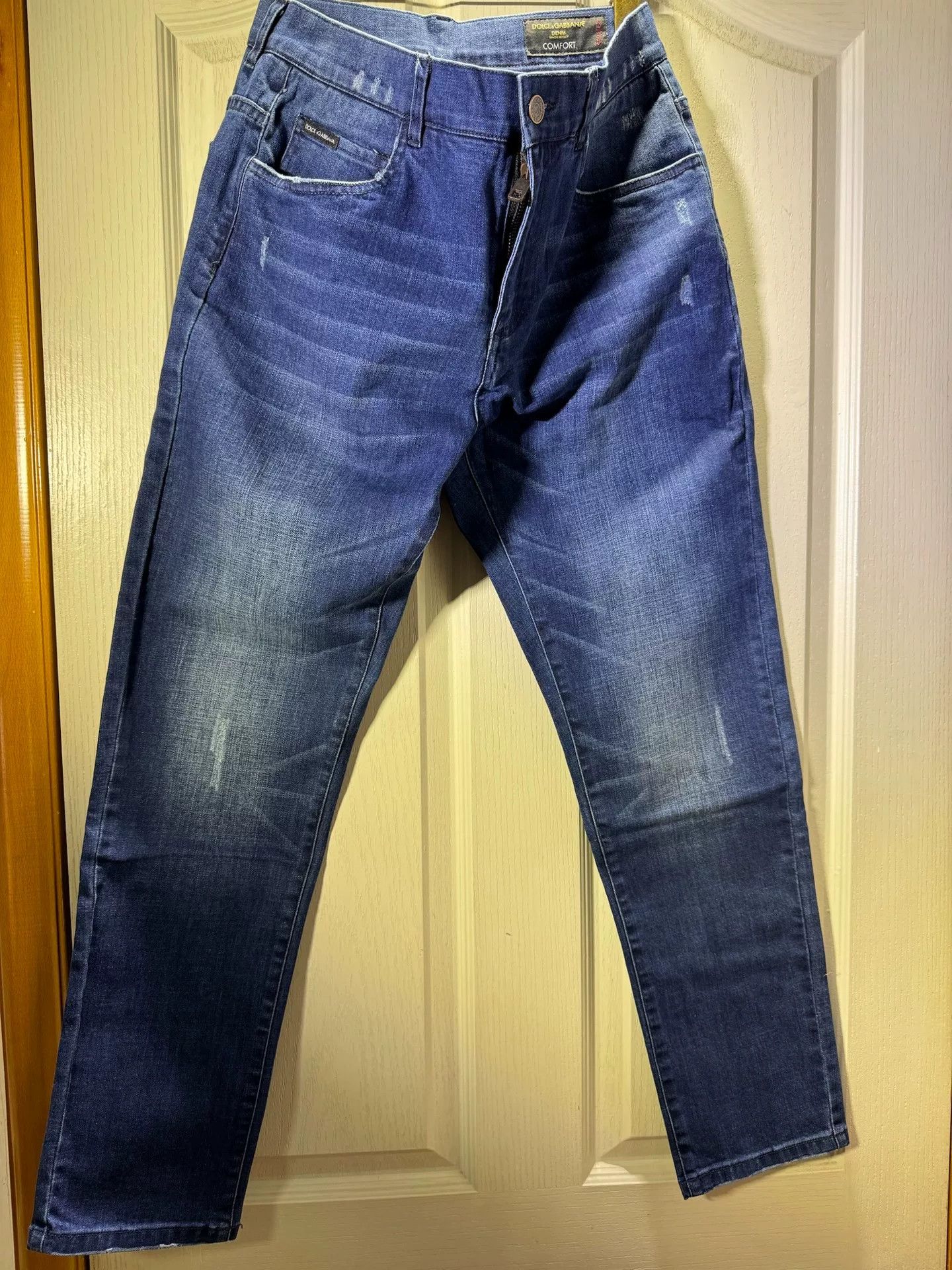 Dolce & Gabbana D&G Men's Washed Whisker Jeans Size US 32 / EU 48 - 1 Thumbnail