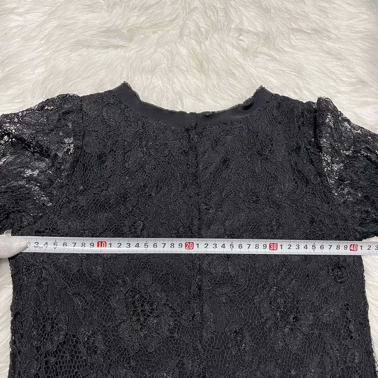 Dolce & Gabbana DOLCE & GABBANA Floral Lace Short Sleeve Dress 40 Black Size S / US 4 / IT 40 - 7 Thumbnail