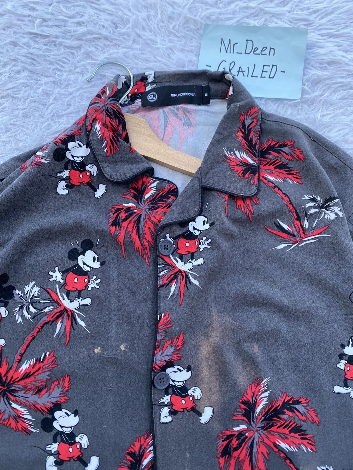 GU × Undercover Rare GU x Undercover Mickey Mouse Buttons Shirt Size US L / EU 52-54 / 3 - 5 Thumbnail