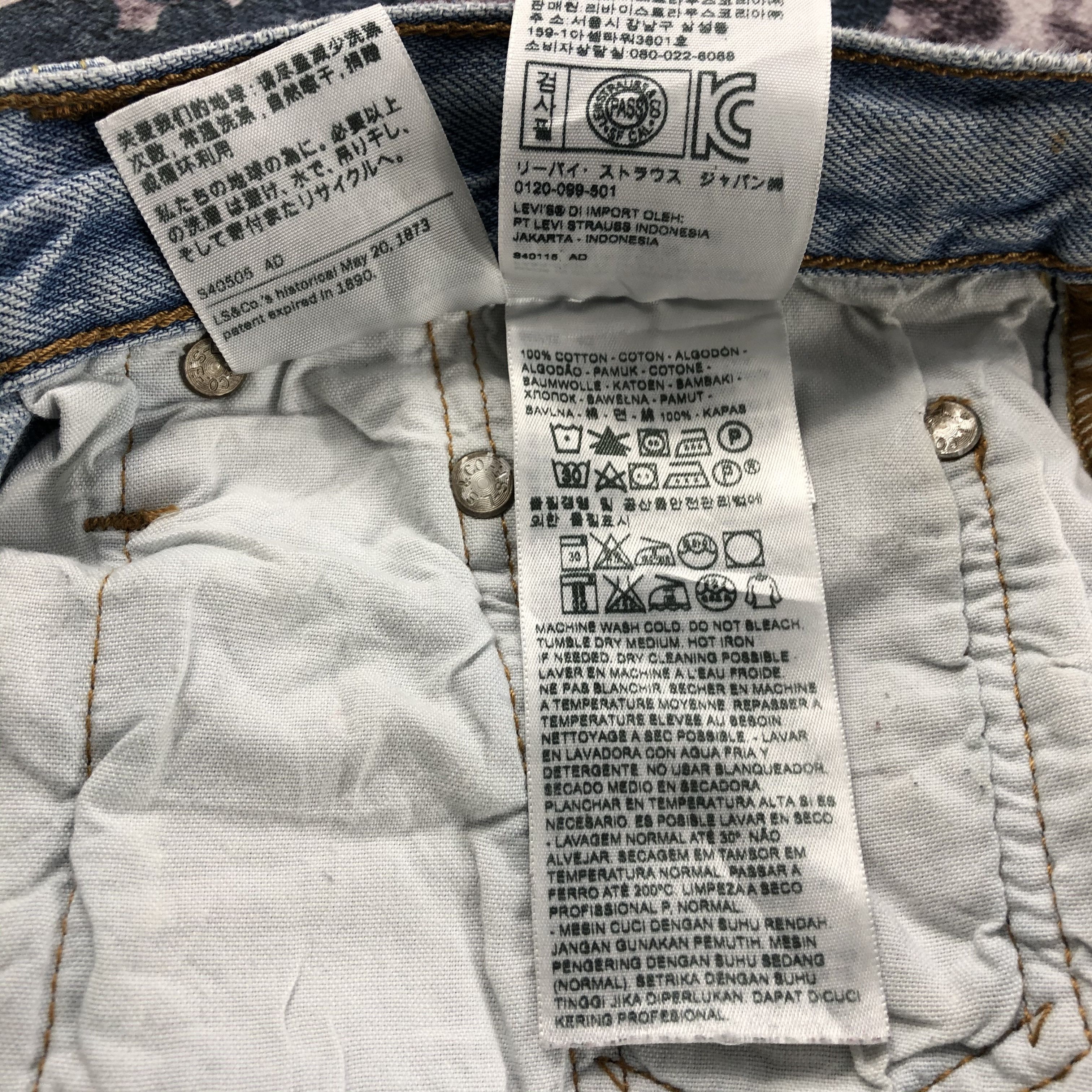 Levi's Vintage Light Wash Levis 501 Jeans-JM2278 Size US 34 / EU 50 - 14 Thumbnail