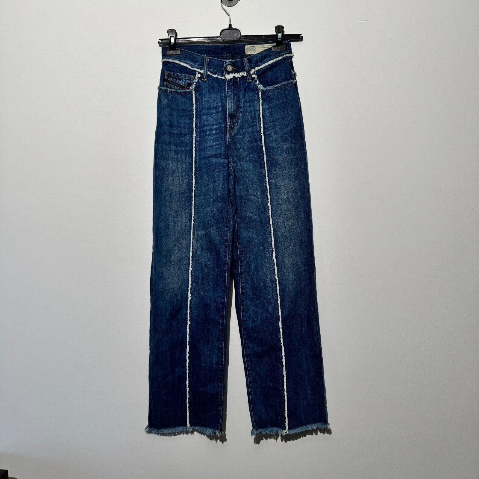Diesel Diesel Unisex Navy Blue Cotton Denim Pants Size W25 L32 Size US 33 - 1 Thumbnail