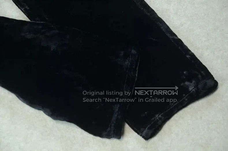 Hedi Slimane Saint Laurent SLP Black Velvet Casual Pants. Size US 30 / EU 46 - 2 Thumbnail