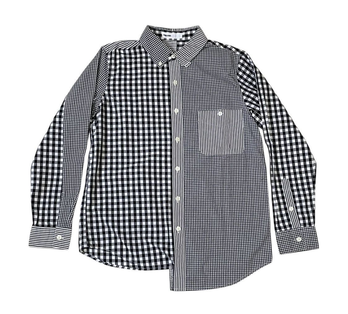 Issey Miyake Ne-net asymmetric plaid shirt Size US S / EU 44-46 / 1 - 1 Thumbnail