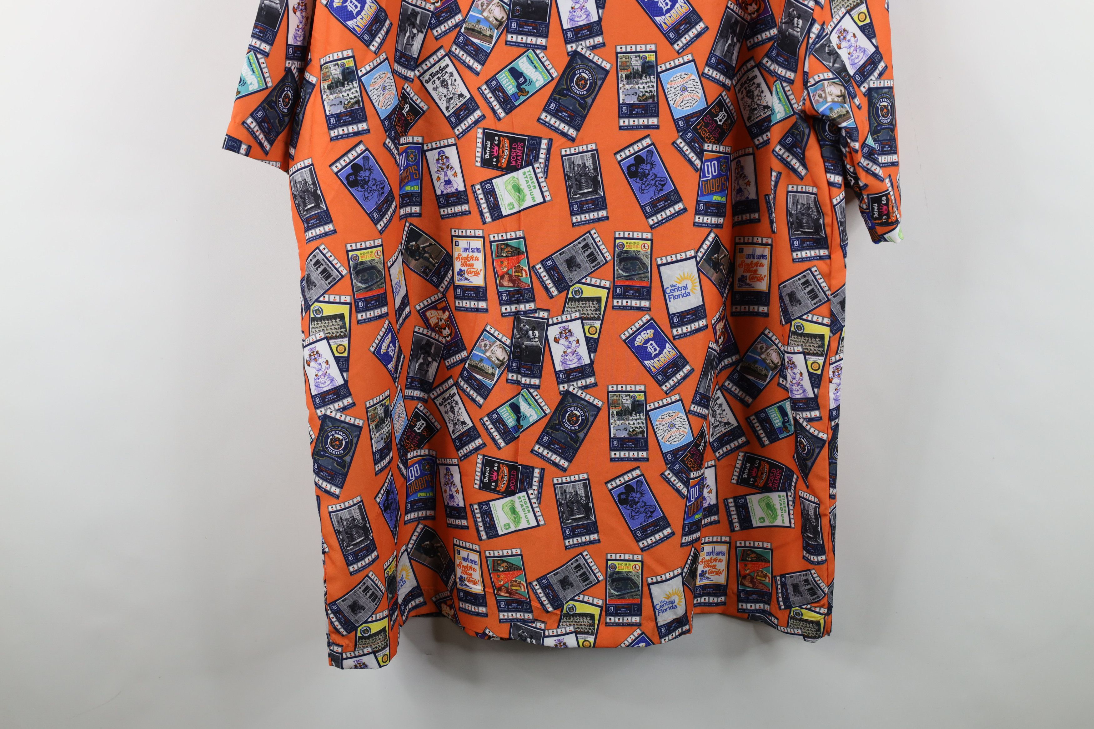 Vintage Vintage Baseball All Over Print Camp Collar Button Shirt Size US XXL / EU 58 / 5 - 11 Thumbnail
