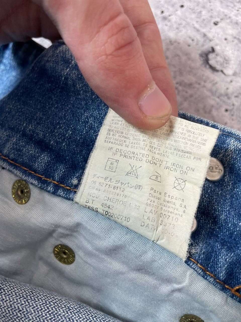 Diesel Vintage 00s Diesel Cheroe Bootcut Flared Denim Jeans Y2K Size 33" - 12 Thumbnail