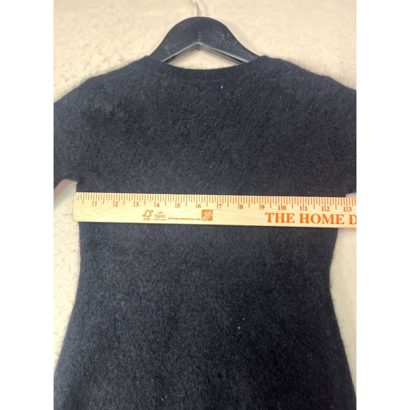 AQUA Aqua Cashmere Womens Sweater Long Sleeve Crew Neck Knit Black Size S Pullover Regular 100% Cashmere Size S / US 4 / IT 40 - 5 Thumbnail