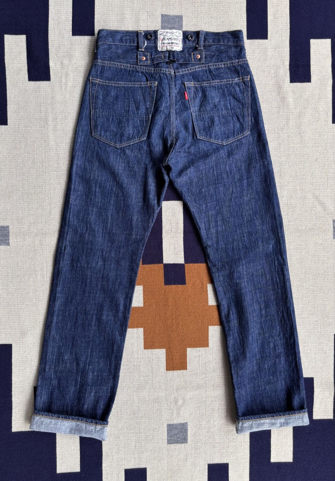 Beams Plus Beams Boy Buckle Back Selvedge Denim Size US 30 / EU 46 - 2 Thumbnail