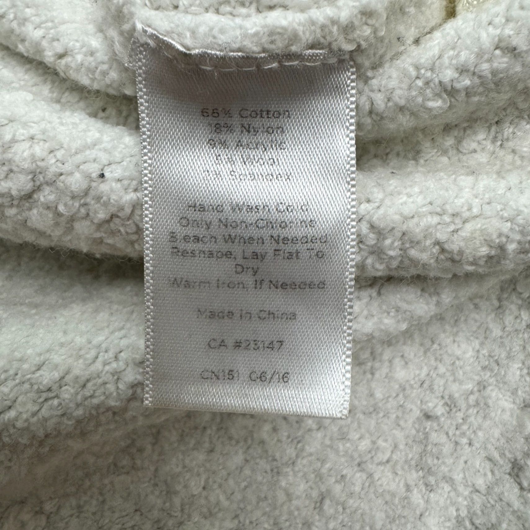 Talbots Talbots Cowl Neck Pullover Sweater Womens XS Cream Boucle Side Zip Pockets Wool Size XS / US 0-2 / IT 36-38 - 7 Thumbnail