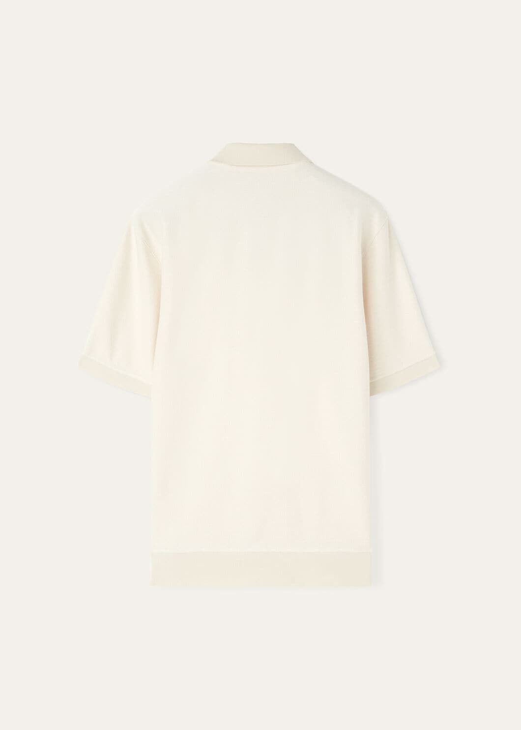 Loro Piana o1w1db10125 FAN8842 Hotaka Polo Shirt in Off White Size US XL / EU 56 / 4 - 2 Thumbnail