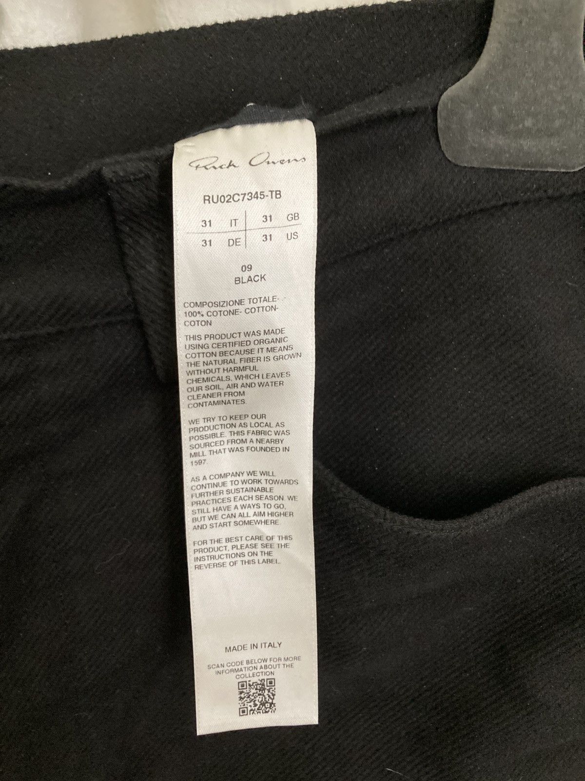 Rick Owens NEVER WORN/ Rick Owens slivered denim skirt in black Size US 31 - 7 Thumbnail
