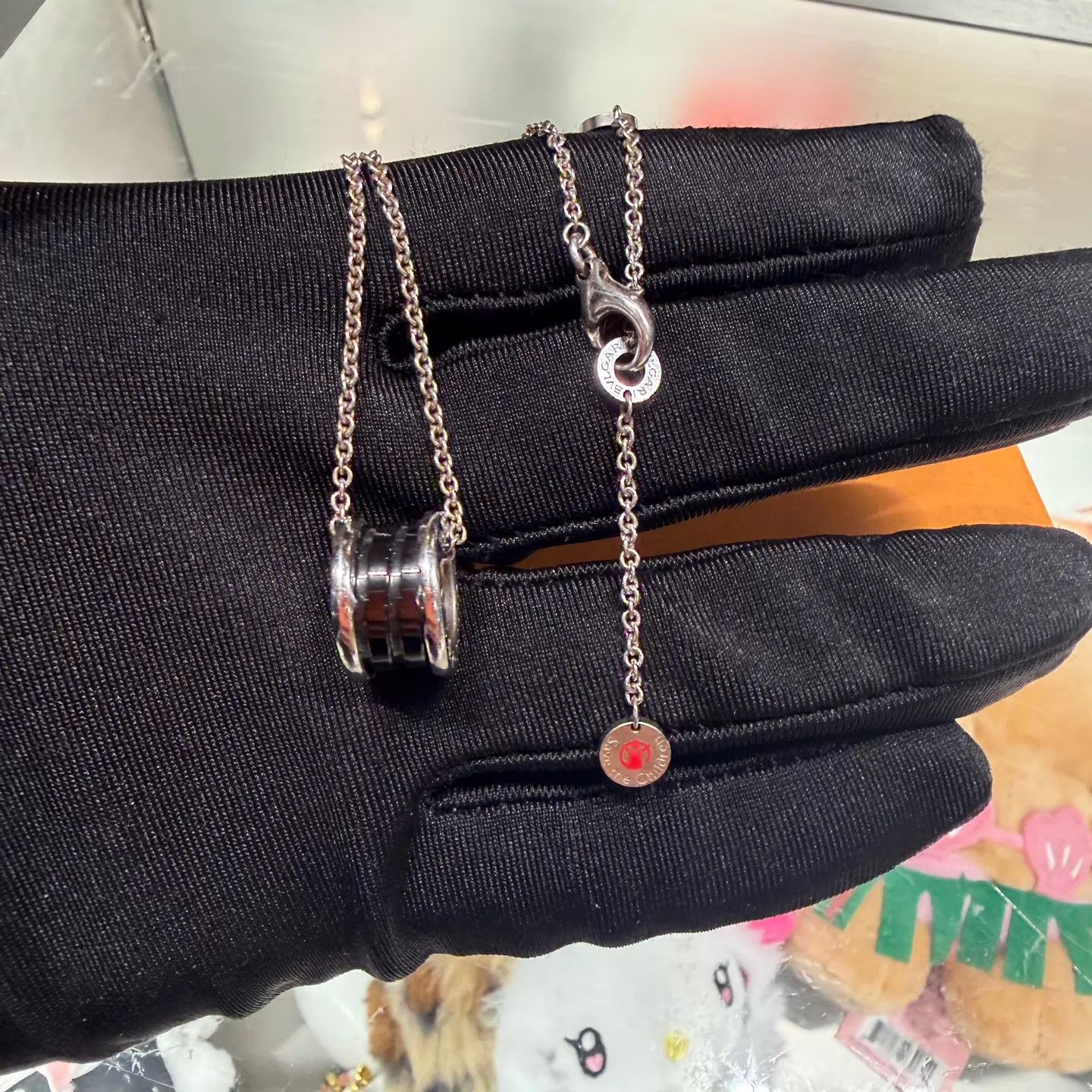 Bvlgari Bvlgari Black Ceramic Charity Spring Necklace No Accs NM CE Size ONE SIZE - 2 Thumbnail