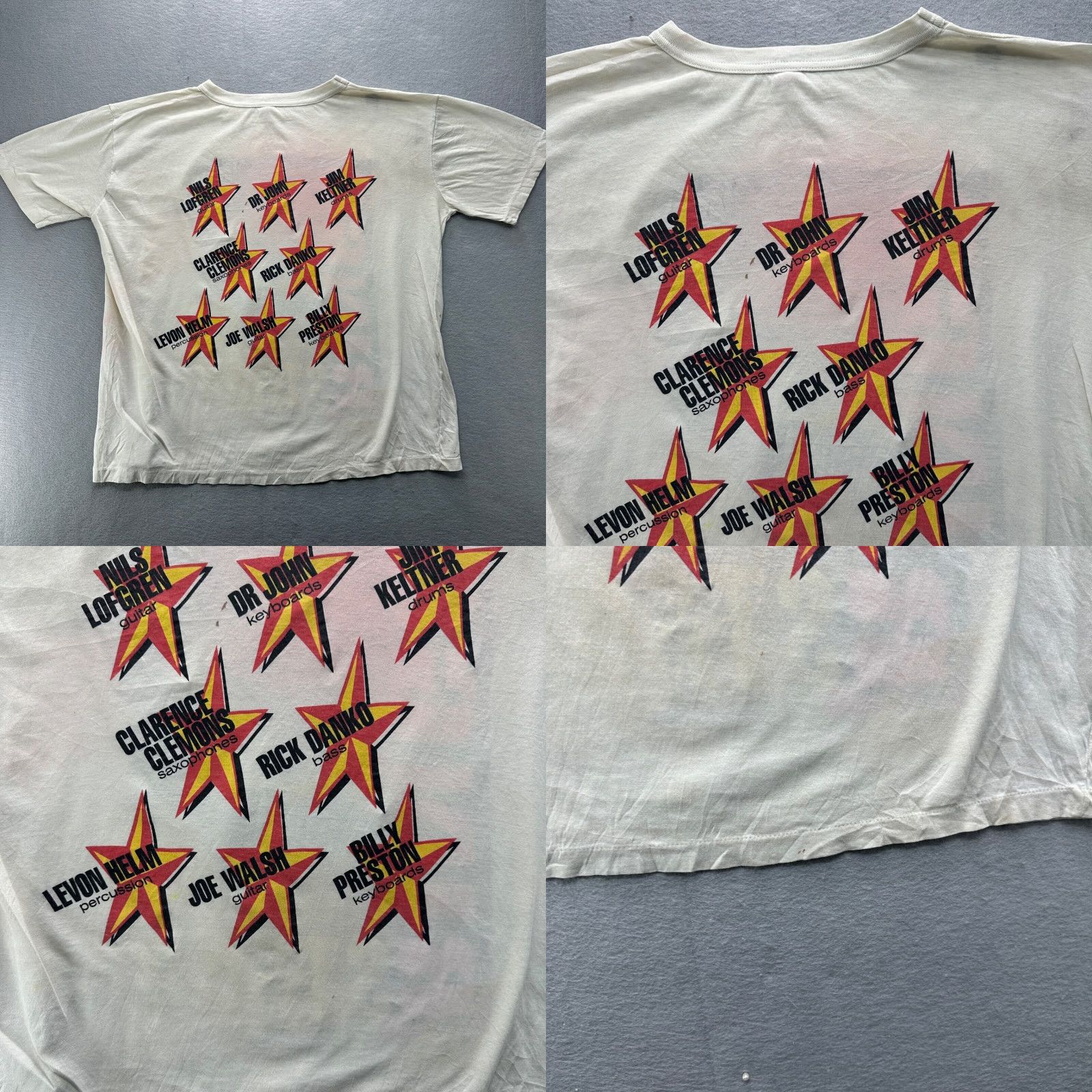 Vintage VINTAGE Brockum Beatles Shirt T-Shirt SS Ringo Starr And His All-Starr Band Tour 1989 White Mens L Band, Music, 80s Size US L / EU 52-54 / 3 - 10 Thumbnail