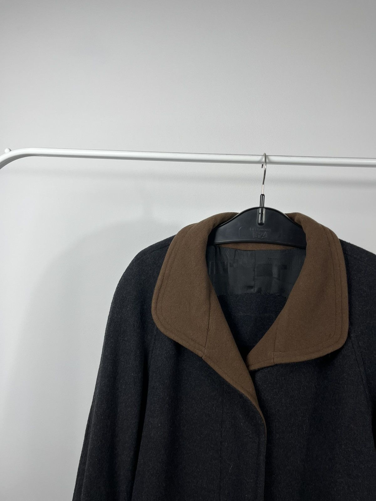 Other Women’s Wool Cashmere Long Coat Dark Grey Size UK 42 Size L / US 10 / IT 46 - 3 Thumbnail