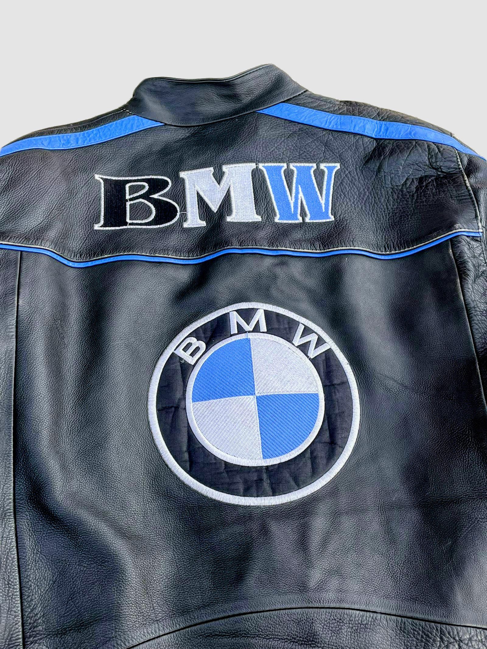 BMW BLACK BIKER BMW BIKER LEATHER JACKET RACING Size US XL / EU 56 / 4 - 4 Thumbnail