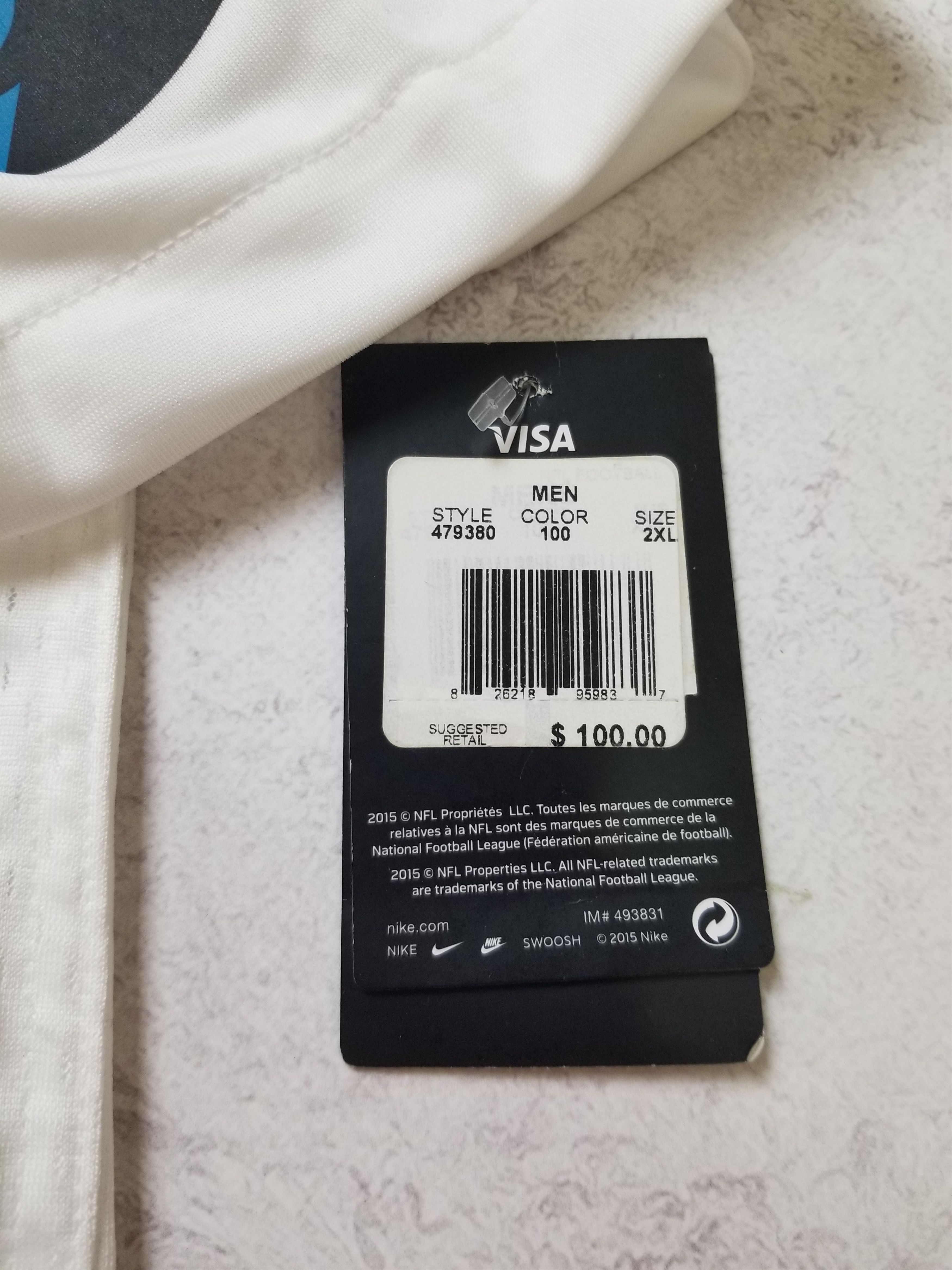 Other Nike Cam Newton #1 Carolina Panthers NFL Jersey Size US XXL / EU 58 / 5 - 13 Thumbnail