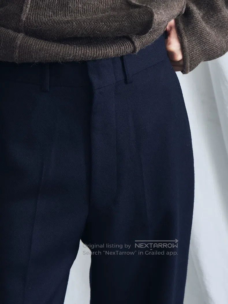 Junya Watanabe Junya Watanabe size XS Navy wool trousers Size 22" - 6 Thumbnail