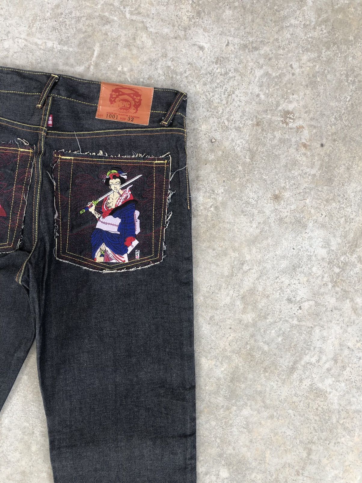 RMC Jeans Red Monkey Company Embroidered Jeans Size US 32 / EU 48 - 12 Thumbnail
