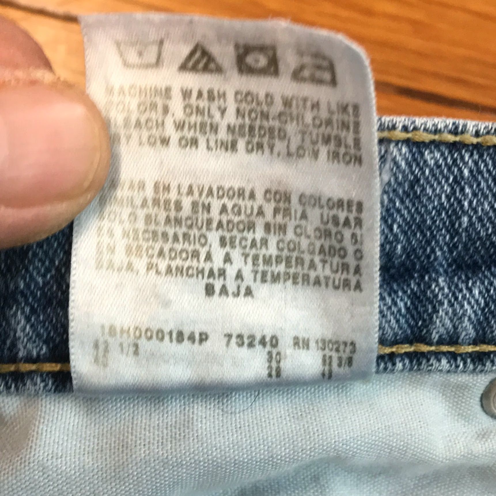 Wrangler Wrangler Mens Straight Leg Regular Mid Rise Casual Blue Denim Jeans 38X29 Size US 38 / EU 54 - 7 Thumbnail