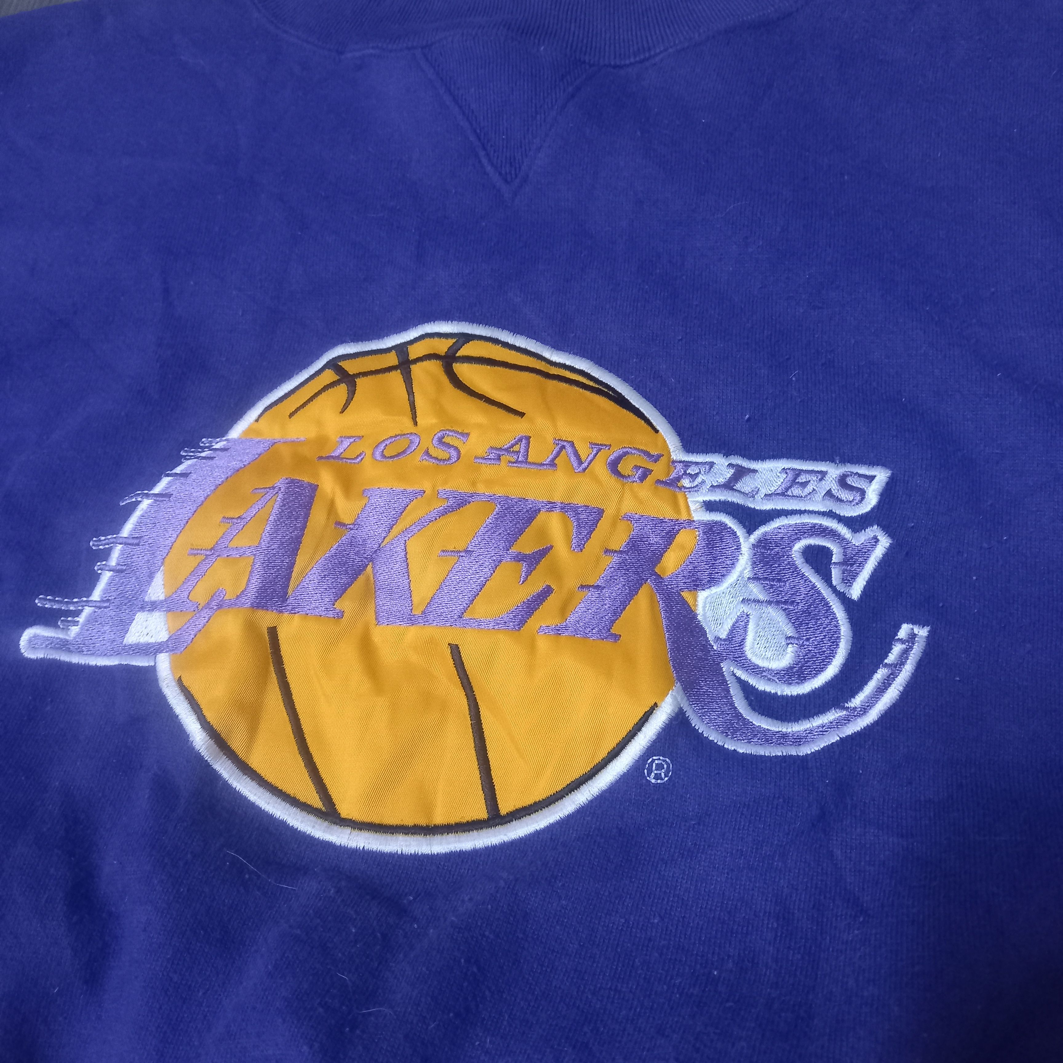 NBA × Vintage Vintage lakers crop top sweatshirt Size XL / US 12-14 / IT 48-50 - 3 Thumbnail