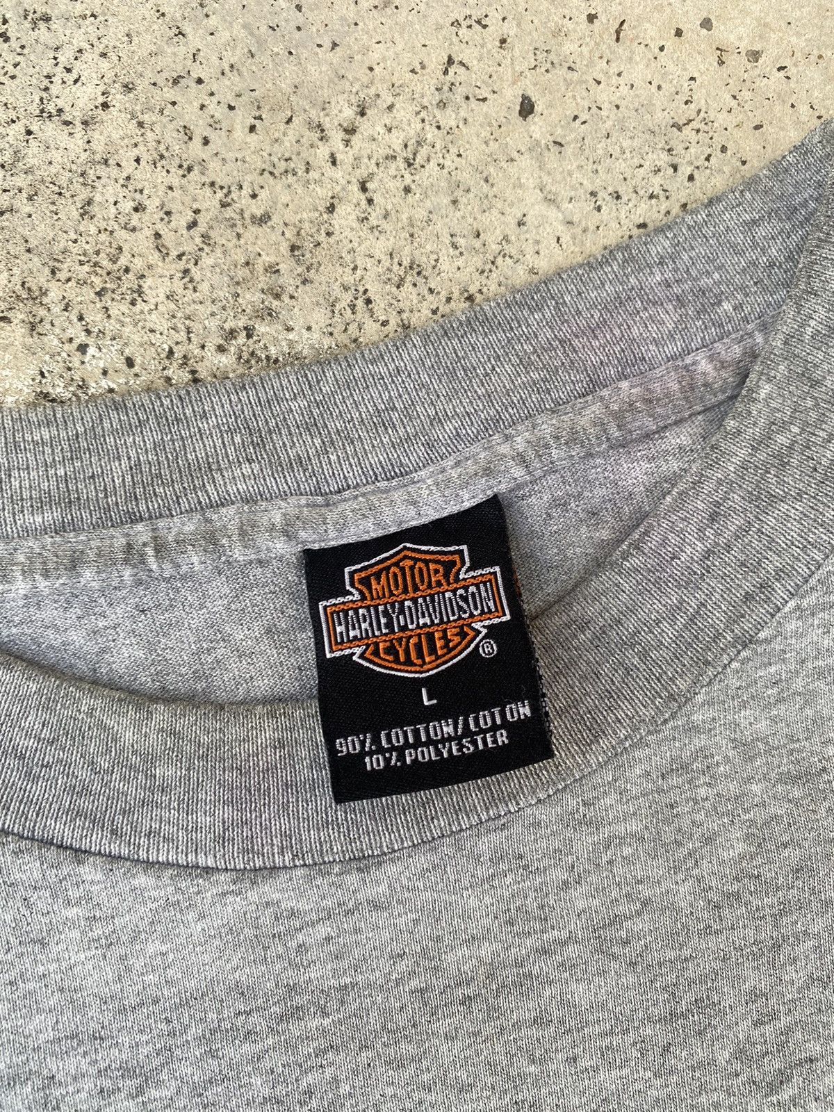 Harley Davidson Thrash Faded Harley Davidson OG Logo Tshirt Size US L / EU 52-54 / 3 - 6 Thumbnail
